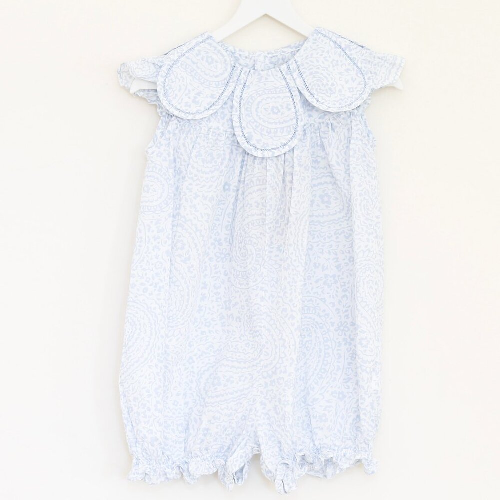Sophie & Lucas Petal Collar Paisley Playsuit / 2T